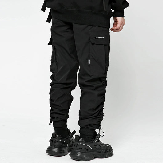 Pantalones Overol Cargo Urbano Hombre - Cintura Elástica Tendencia Street - Image 3