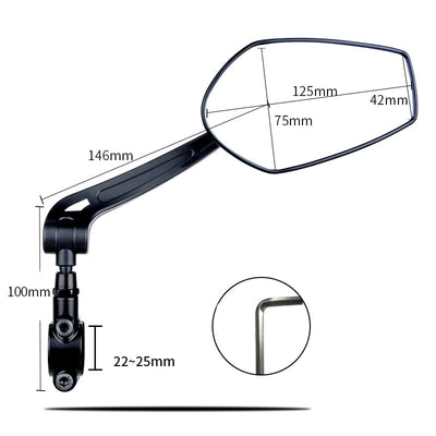 Espejo Retrovisor HD Gran Angular para Bicicleta, Montaña y E-Bike - Image 11