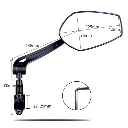 Espejo Retrovisor HD Gran Angular para Bicicleta, Montaña y E-Bike - Image 11