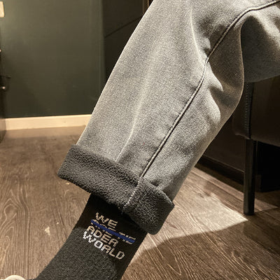 Pantalones Vaqueros Rectos Negros para Hombre - Estilo Clásico - Image 3