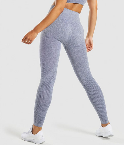 Pantalones Deportivos Cintura Alta Sin Costuras con Levantamiento Push-up para Yoga y Running - Image 3