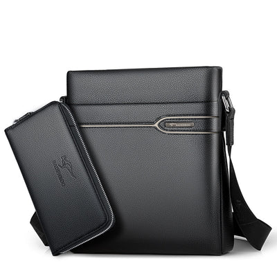 Bolsa de Cuero para Hombre Crossbody Vertical - Image 9