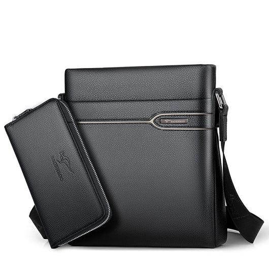 Bolsa de Cuero para Hombre Crossbody Vertical - Image 9