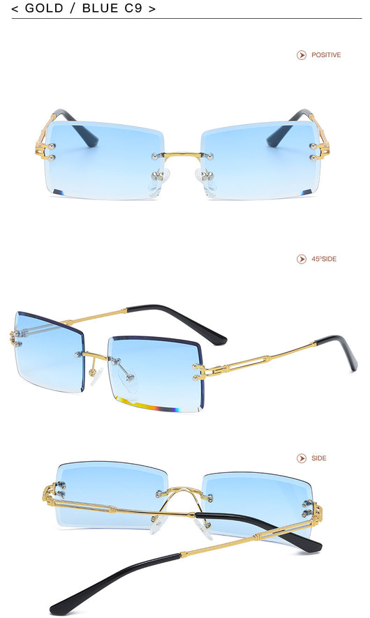Gafas de Sol Rimless Europeas - Diseño Moderno y Minimalista - Image 11