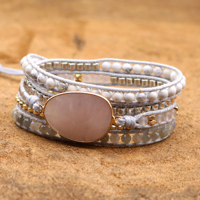 Pulsera de Piedra Natural Tejida a Mano - Image 4