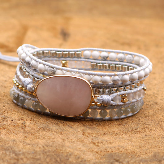 Pulsera de Piedra Natural Tejida a Mano - Image 4
