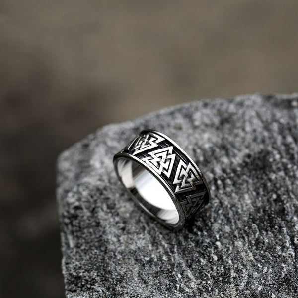 Anillo de Acero Inoxidable Vintage para Hombre