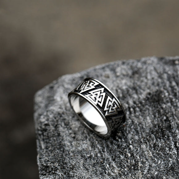 Anillo de Acero Inoxidable Vintage para Hombre
