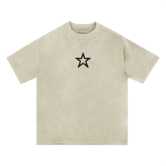 Playera Hombre Estampado Estrella de Cinco Puntas - Image 7
