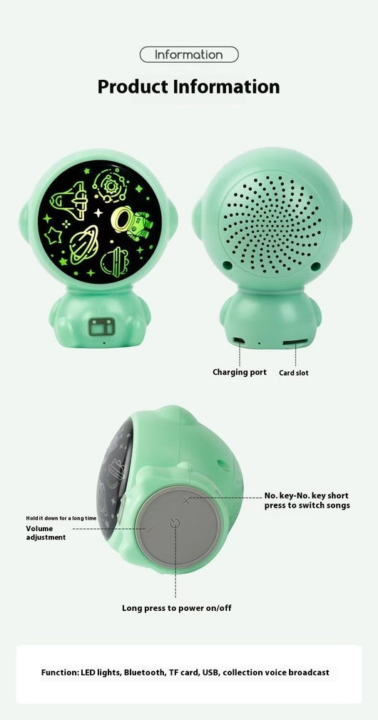 Parlante Portátil Astronauta Mini Estéreo para Hogar y Escritorio - Image 8