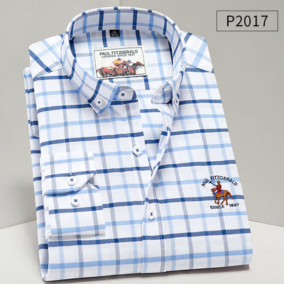Camisa Oxford de Algodón Puro para Hombre - Estilo Ejecutivo Casual