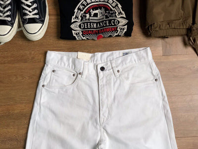 Pantalones Vaqueros Blancos Rectos para Hombre - Casual Moderno - Image 10