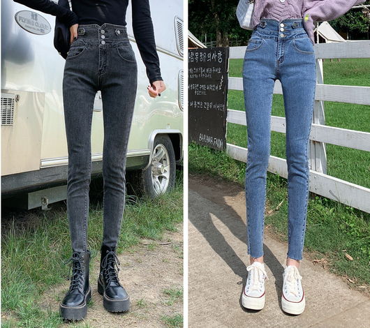 Jeans Cintura Alta Mujer Estilo Otoño - Image 7