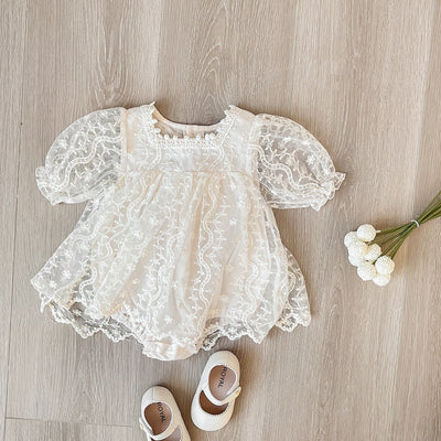 Vestido Princesa de Dos Capas con Encaje para Hermanas - Image 13