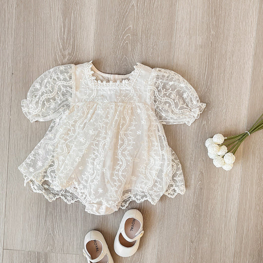 Vestido Princesa de Dos Capas con Encaje para Hermanas - Image 13