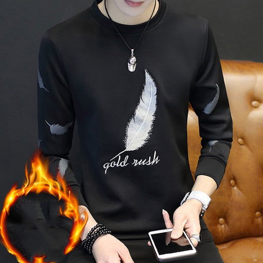 Camiseta Térmica Manga Larga para Hombre - Talla Grande con Forro de Terciopelo - Image 2