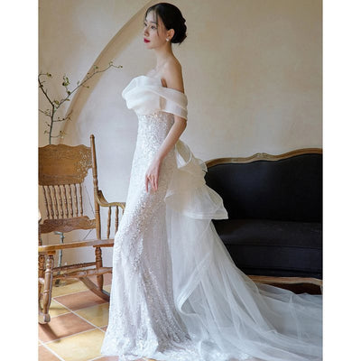 Vestido Fishtail Ajustado en Encaje Premium - Image 4
