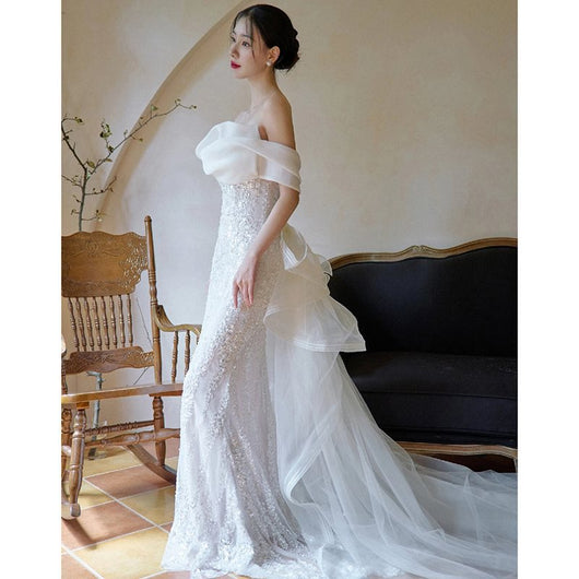Vestido Fishtail Ajustado en Encaje Premium - Image 4