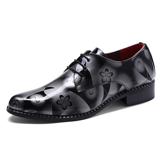 Zapatos de Cuero Brillante para Hombre - Elegancia Formal y Bodas - Image 4