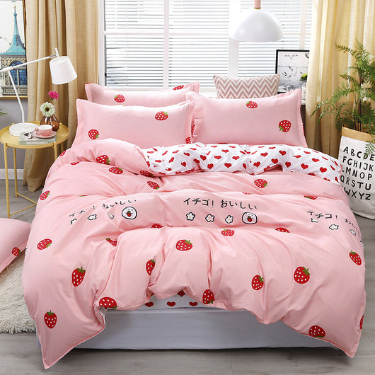 Juego de Cama de Algodón y Aloe de Cuatro Piezas - Image 8