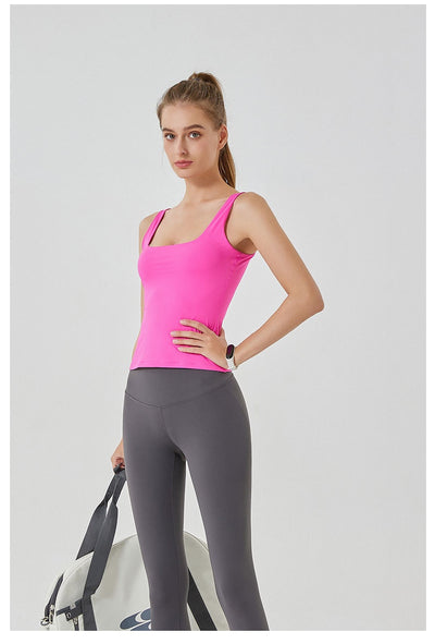 Chaleco Deportivo Sin Mangas Cuello U - Doble Capa Suave como Nube - Image 19