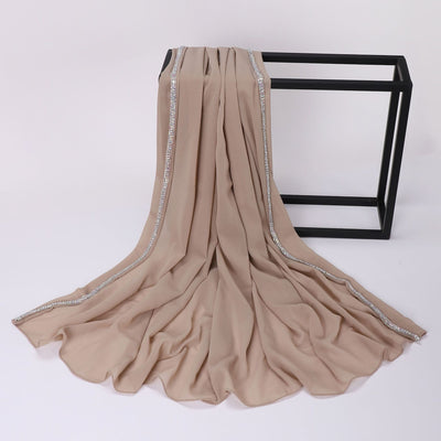 Pañuelo Casual de Chifón Liso para Mujer - Image 18