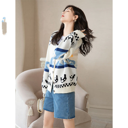 Cardigan Tejido Estampado para Mujer - Colección Otoño - Image 5