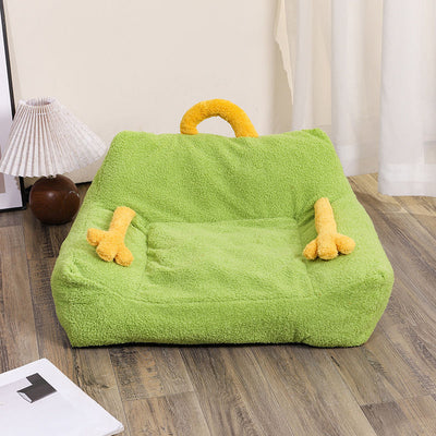 Cama Nido para Mascotas Multicolor - Sofá Cómodo para Gatos y Perros Pequeños y Medianos - Image 9