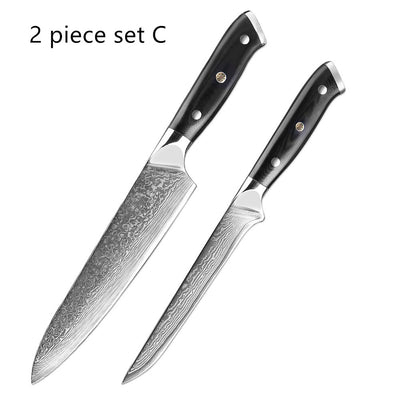 Cuchillo Chef Damasco Acero Inoxidable Estilo Occidental - Image 3