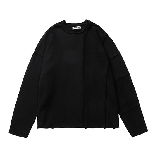 Suéter Cuello Redondo con Costuras Reforzadas