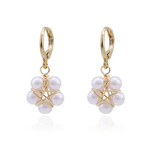Aretes de Perla Artesanales Lujo Ligero Serie Océano - Clip Europeo Americano - Image 25