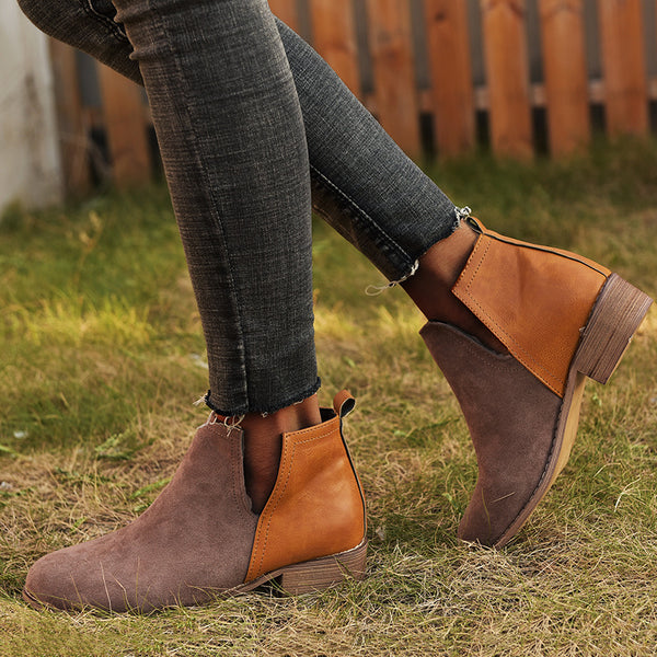 Zapatos casuales para mujer con tacón grueso
