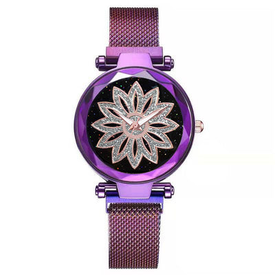 Reloj de cuarzo con esfera de cielo estrellado para mujer - Image 5