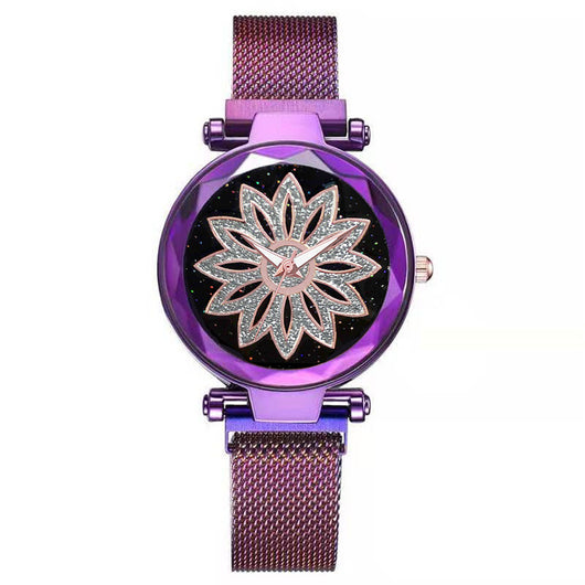 Reloj de cuarzo con esfera de cielo estrellado para mujer - Image 5