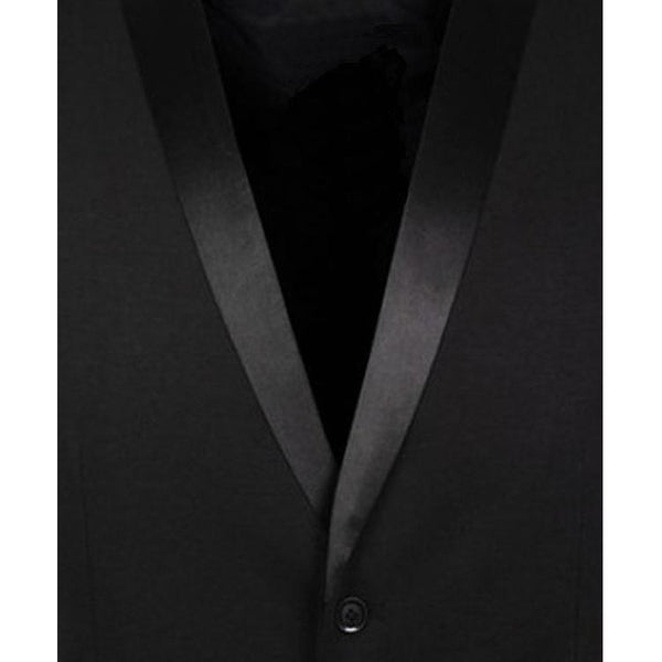 Chaleco de Traje Coreano Slim Fit Unicolor Abotonado