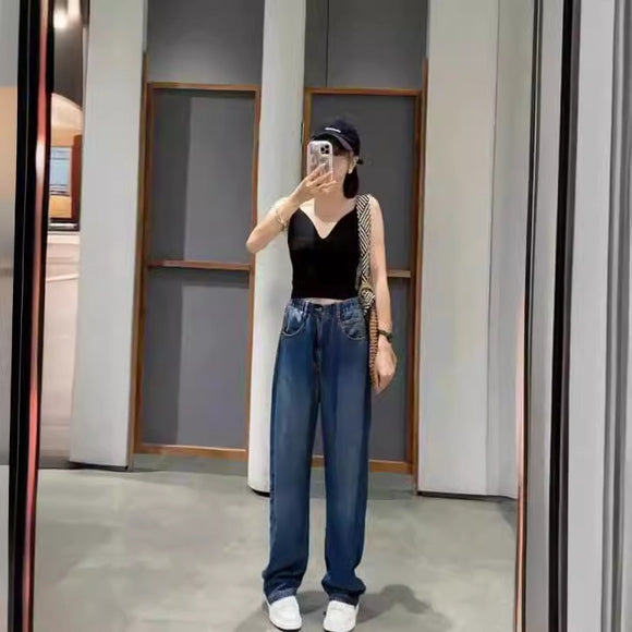 Jeans de Cintura Alta Elásticos para Mujer