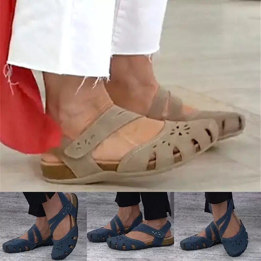 Sandalias Cuña Extragrande con Recortes Modernos - Image 2