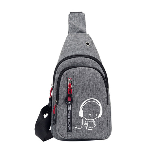 Bolsa Pectoral Nylon con Detalles Luminosos para Hombre - Image 15