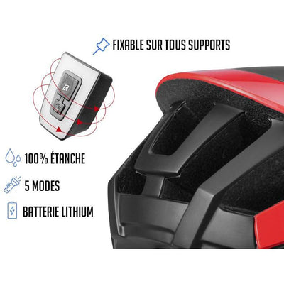 Equipo de Ciclismo con Luz LED Recargable por USB e Impermeable - Image 7