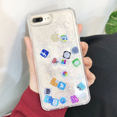 Funda Móvil Apple Copos de Nieve Arena Navidad - Image 16