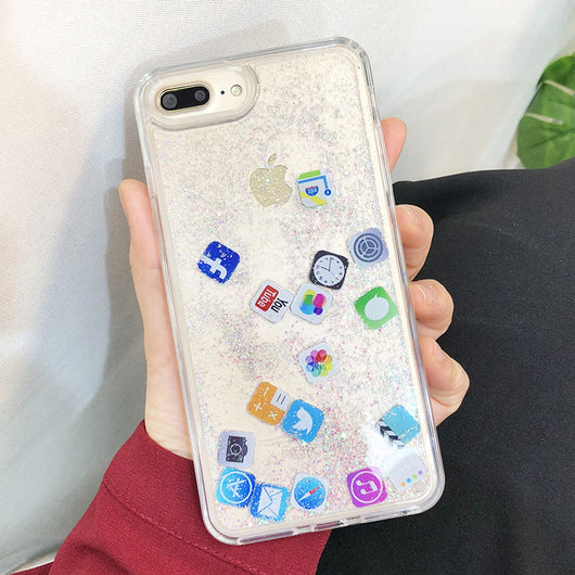 Funda Móvil Apple Copos de Nieve Arena Navidad - Image 16