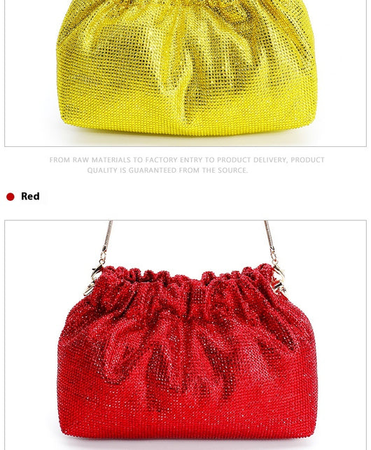 Bolso de Noche con Diamantes Completos y Cordón Ajustable - Image 22