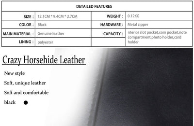 Cartera Corta para Hombre en Cuero Anti-Robo con Protección RFID - Image 4