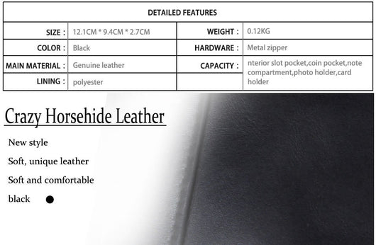 Cartera Corta para Hombre en Cuero Anti-Robo con Protección RFID - Image 4