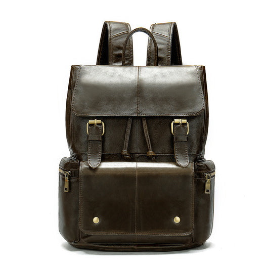Mochila de Cuero Crazy Horse con Solapa - Image 12