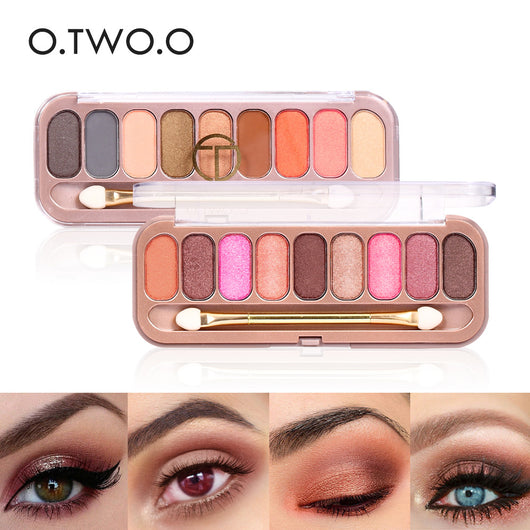 Paleta de Sombras Iridiscentes Rose Gold 9 Colores - Mate, Resistente y Larga Duración - Image 5