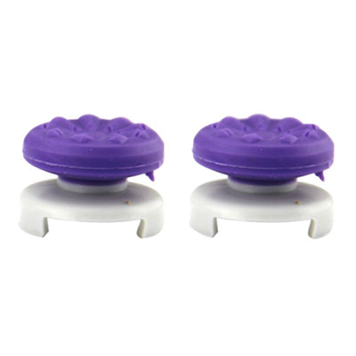 Two black ABS thumb grip extenders for PlayStation 4 controllers, featuring a textured surface for enhanced grip. - Image 8