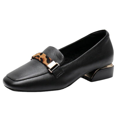 Zapatos Casuales de Cuero Genuino con Estampado Leopardo - Diseño Versátil - Image 8