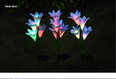 Linterna Solar Lirio Festiva para Jardín y Patio - Image 24