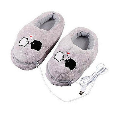 Pantuflas Térmicas USB con Calefacción Eléctrica - Comodidad Suave y Segura